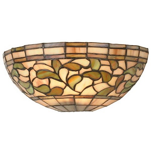 Tiffany Turning Leaf - 12 Inch 1 Light Wall Sconce - 75039