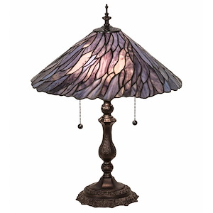 21 Inch High Willow Jadestone Table Lamp