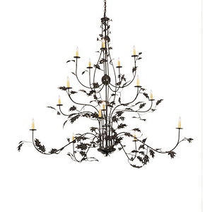 Oak Leaf - 15 Light Chandelier-72 Inches Tall and 72 Inches Wide - 1357302
