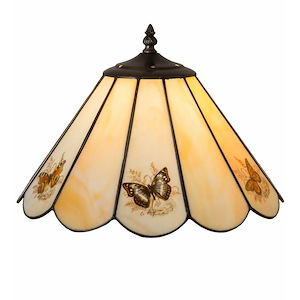 13 Inch Wide Butterfly Shade