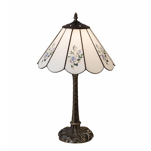 21 Inch High Roses Table Lamp