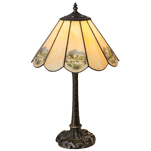 21 Inch High Americana Table Lamp