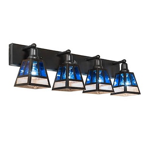 T Mission - 4 Light Bath Vanity-10.5 Inches Tall and 36 Inches Wide - 1357392