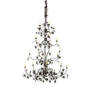 Oak Leaf - 25 Light Chandelier-120 Inches Tall and 72 Inches Wide - 1357469