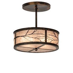 Branches - 2 Light Semi-Flush Mount-18 Inches Tall and 18 Inches Wide - 1357633