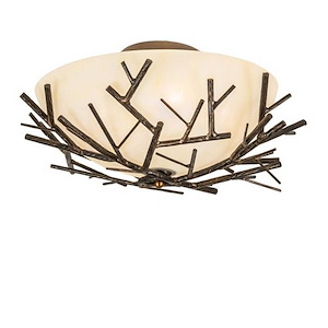 Branches - 4 Light Semi-Flush Mount-10.5 Inches Tall and 22.5 Inches Wide - 1357705