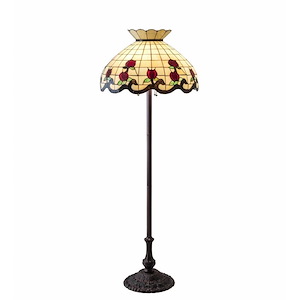 62 Inch High Roseborder Floor Lamp