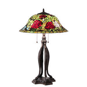 30 Inch High Tiffany Rosebush Table Lamp