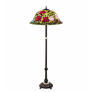 62 Inch High Tiffany Rosebush Floor Lamp - 927208
