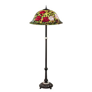 62 Inch High Tiffany Rosebush Floor Lamp - 927208
