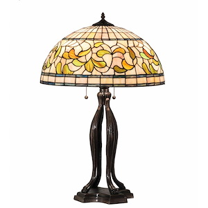 30 Inch High Tiffany Turning Leaf Table Lamp - 927210