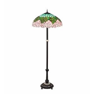 62 Inch High Tiffany Cabbage Rose Floor Lamp - 992850