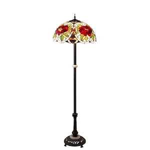 62 Inch High Renaissance Rose Floor Lamp - 993284