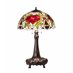 31 Inch High Renaissance Rose Table Lamp - 993286