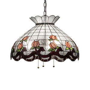Roseborder - 3 Light Pendant-20 Inches Tall and 20 Inches Wide