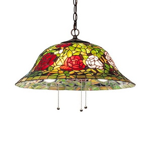 20 Inch Wide Tiffany Rosebush Pendant - 993357