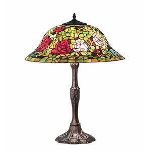 26 Inch High Tiffany Rosebush Table Lamp