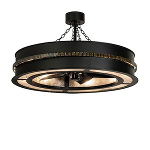 Golden Forge - 8 Light Fandelier-25 Inches Tall and 45 Inches Wide - 1358143