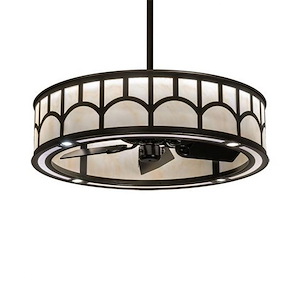 Mission Hill Top - 32W LED Fandelier-40 Inches Tall and 36.5 Inches Wide - 1358154