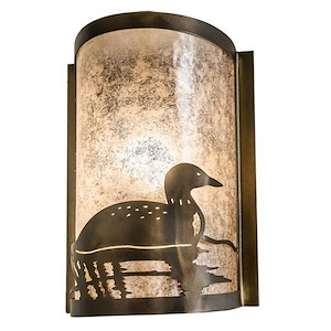 Loon - 1 Light Wall Sconce-12 Inches Tall and 8 Inches Wide - 1358176