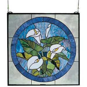 Calla Lily - 20 X 20 Inch Stained Glass Window - 75075