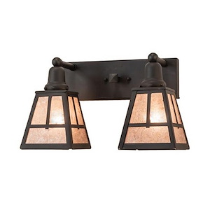 T Mission - 2 Light Bath Vanity-10.25 Inches Tall and 17 Inches Wide - 1358491