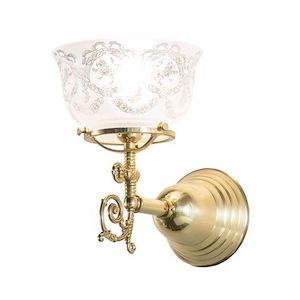 Revival Gas and Electric - 1 Light Wall Sconce-9.5 Inches Tall and 7 Inches Wide