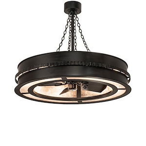 Golden Forge - 8 Light Fandelier-36 Inches Tall and 44 Inches Wide - 1358665