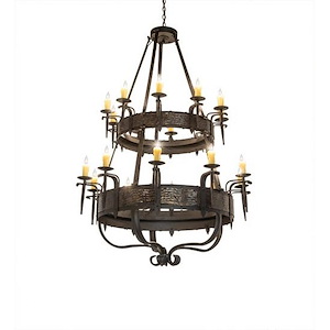 Costello - 20 Light 2-Tier Chandelier-71 Inches Tall and 48 Inches Wide - 1358680