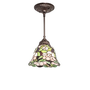 Begonia - 1 Light Mini Pendant-15 Inches Tall and 8 Inches Wide