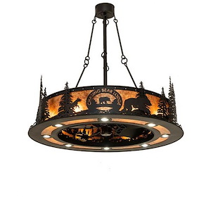Personalized - 8 Light Fandelier-48 Inches Tall and 48 Inches Wide - 1358808