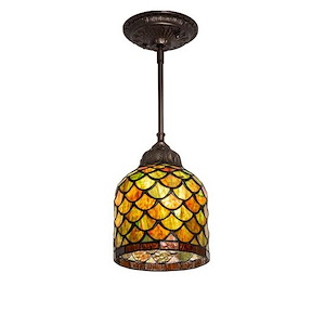 Acorn - 1 Light Mini Pendant-17 Inches Tall and 6 Inches Wide