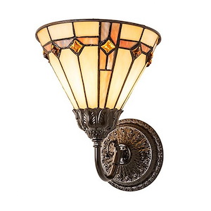 Belvidere - 1 Light Wall Sconce-10.5 Inches Tall and 8 Inches Wide - 1098070