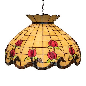 Roseborder - 9 Light Pendant-20 Inches Tall and 23 Inches Wide