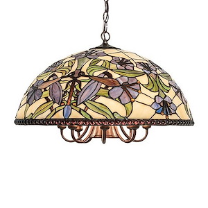 Nouveau Lily - 9 Light Pendant-16 Inches Tall and 22 Inches Wide
