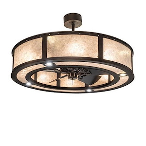 Smythe Craftsman - 8 Light Fandelier-57 Inches Tall and 45 Inches Wide - 1358958