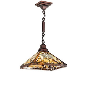 Nouveau Mission - 1 Light Pendant-26 Inches Tall and 19.5 Inches Wide