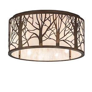 Branches - 4 Light Flush Mount-10 Inches Tall and 20 Inches Wide - 1359026