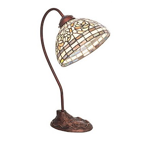 Tiffany Turning Leaf - 1 Light Desk Lamp-18 Inches Tall and 8 Inches Wide - 1099075