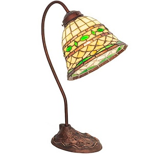Tiffany Roman - 1 Light Desk Lamp-17 Inches Tall and 8 Inches Wide - 1099064