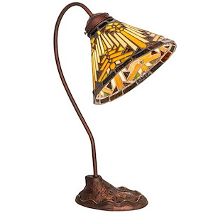 Nuevo Mission - 1 Light Desk Lamp-17 Inches Tall and 8 Inches Wide