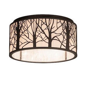 Branches - 4 Light Flush Mount-10 Inches Tall and 20 Inches Wide - 1359609
