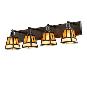 T Mission - 4 Light Bath Vanity-10 Inches Tall and 36 Inches Wide - 1359850