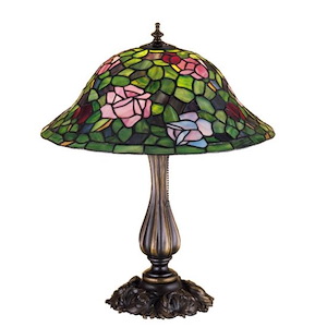 Tiffany Rosebush - 1 Light Table Lamp