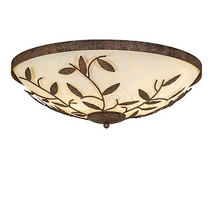 Branches - 3 Light Flush Mount-8 Inches Tall and 24 Inches Wide - 1360922