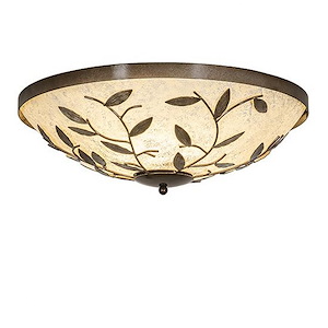 Branches - 3 Light Flush Mount-8 Inches Tall and 24 Inches Wide - 1361024