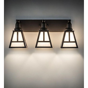 T Mission - 3 Light Bath Vanity-10 Inches Tall and 24 Inches Wide - 1361222