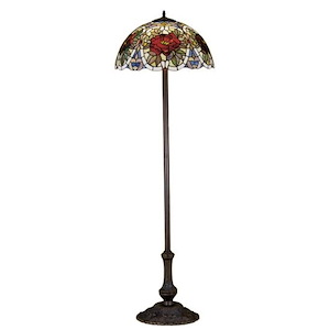 Renaissance Rose - 3 Light Floor Lamp