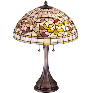 Tiffany Turning Leaf - 2 Light Table Lamp - 75264