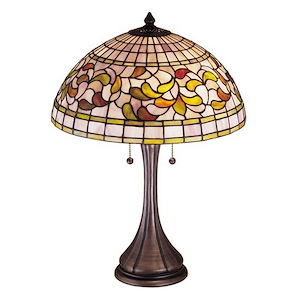 Tiffany Turning Leaf - 2 Light Table Lamp - 75264
